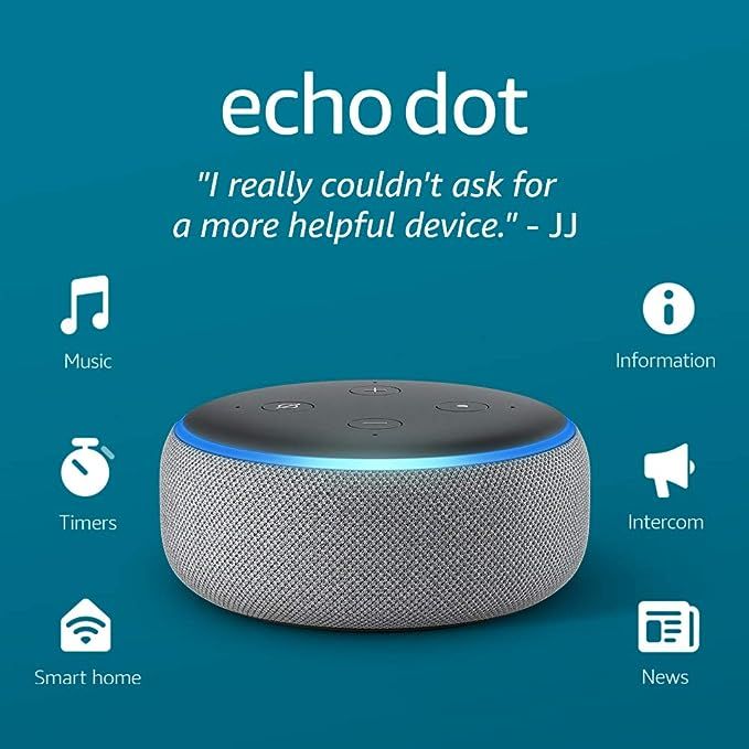 Echo Dot (3rd Gen) - Smart speaker with Alexa - Heather Gray | Amazon (US)
