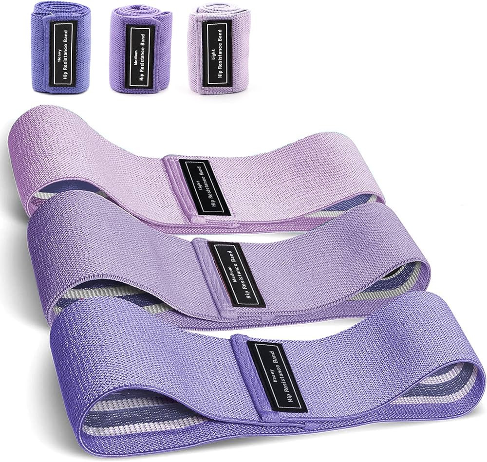 Resistance Bands Sets Portable Exercise Loops for Legs and Hip 3 Resistance Level Workout Weight ... | Amazon (US)