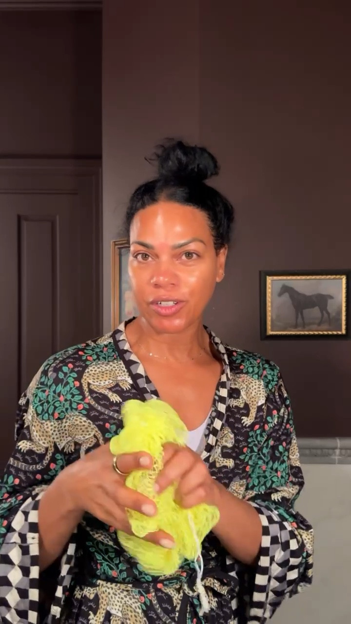 How I wash my African Net Sponge! Rinse, squeeze out the water then hang dry when you’re done showering. For weekly washing I put it in a washing bag on delicate with hot water then hang to dry! You can also hand wash with vinegar and hot water! 

#LTKBeauty #LTKStyleTip