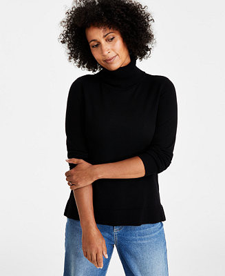 Women's Long-Sleeve Turtleneck Sweater | Macy's