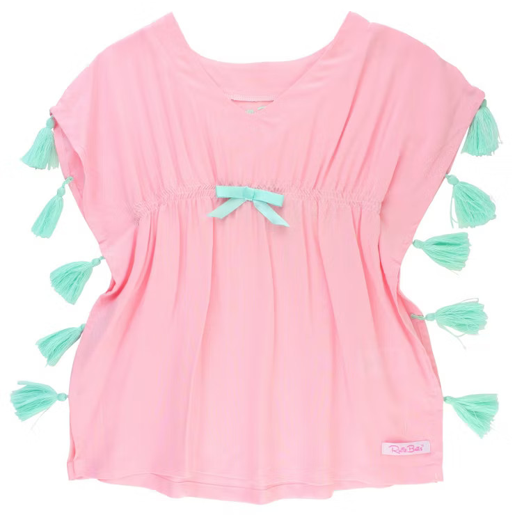 RuffleButts Pink Tassel Kaftan Cover-Up | Target