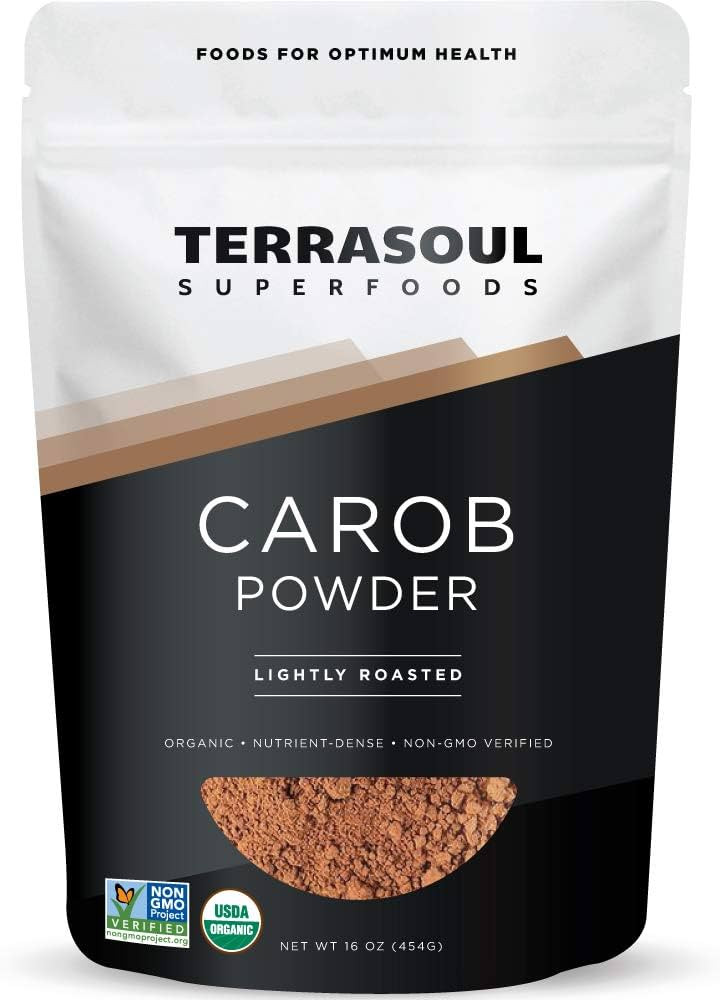 Terrasoul Superfoods Organic Carob Powder, 1 Lb - Cocoa Powder Alternative | High in Fiber | Amazon (US)