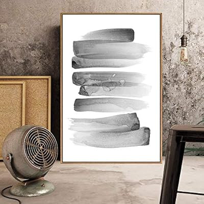 wall26 Framed Canvas Wall Art for Living Room, Bedroom Brush Strokes I Canvas Prints for Home Dec... | Amazon (US)