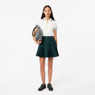 Women's Contrast Topstitched Pleated Skirt | Lacoste (US)