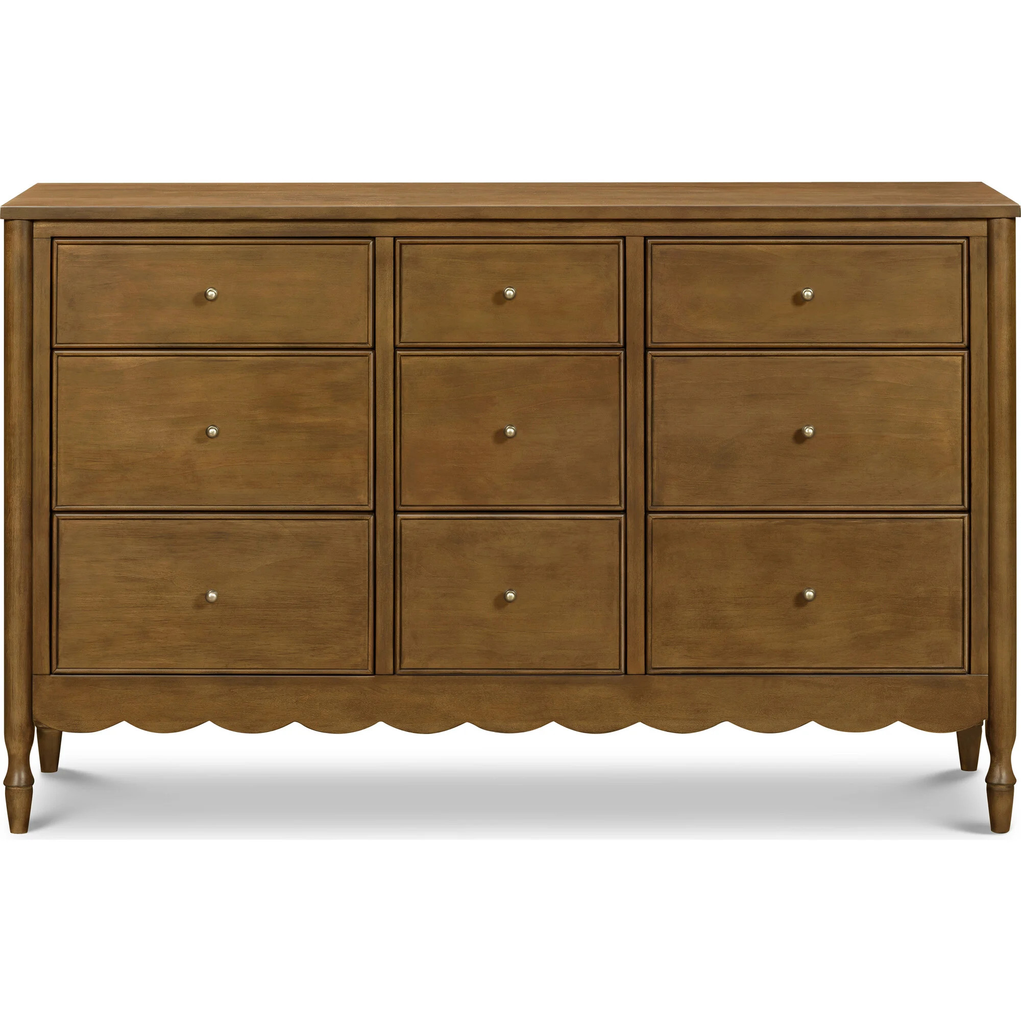Ambrosia 9-Drawer Assembled Dresser in Natural Walnut | Maisonette