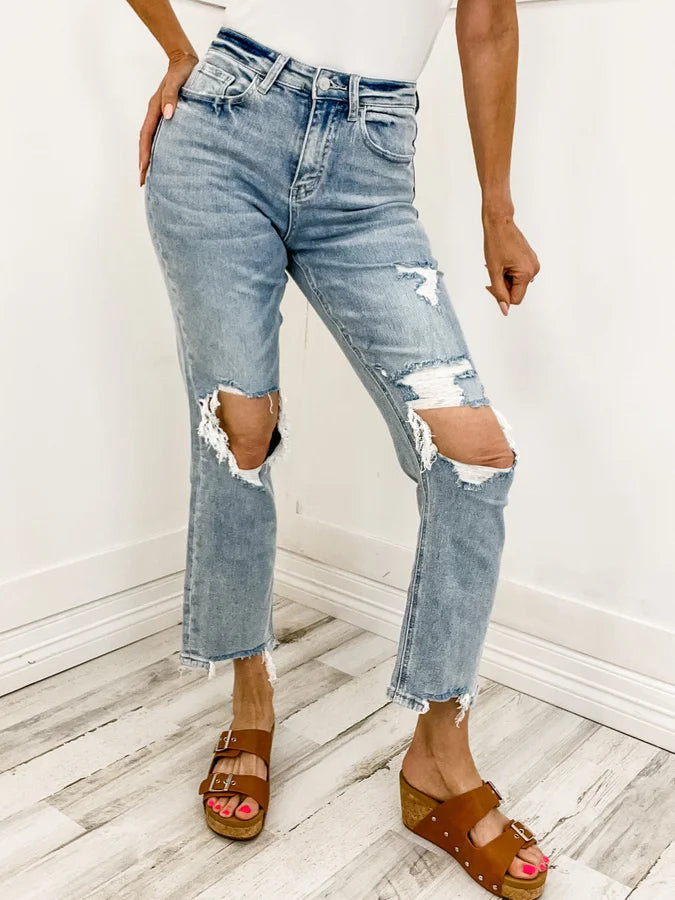 Vervet by Flying Monkey 90's Dad Denim Jeans | Emma Lou's Boutique