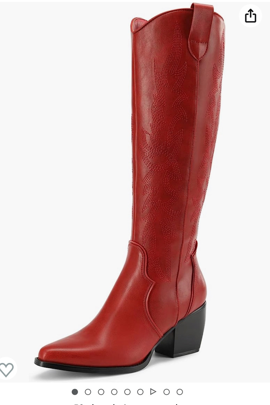 Amazon red cowboy boots, western boots for fall 

#LTKunder50