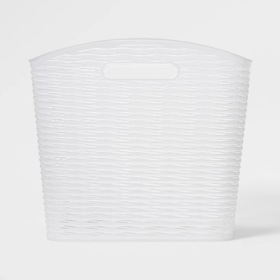Wave XL Curved Storage Bin Translucent - Brightroom™: Polypropylene, 26L Capacity, Fits 13" Cube System | Target