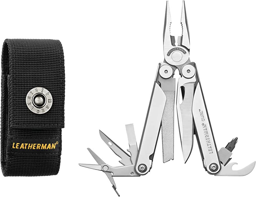 LEATHERMAN, Curl Multitool, Stainless Steel Everyday Tool, with Nylon Sheath | Amazon (US)