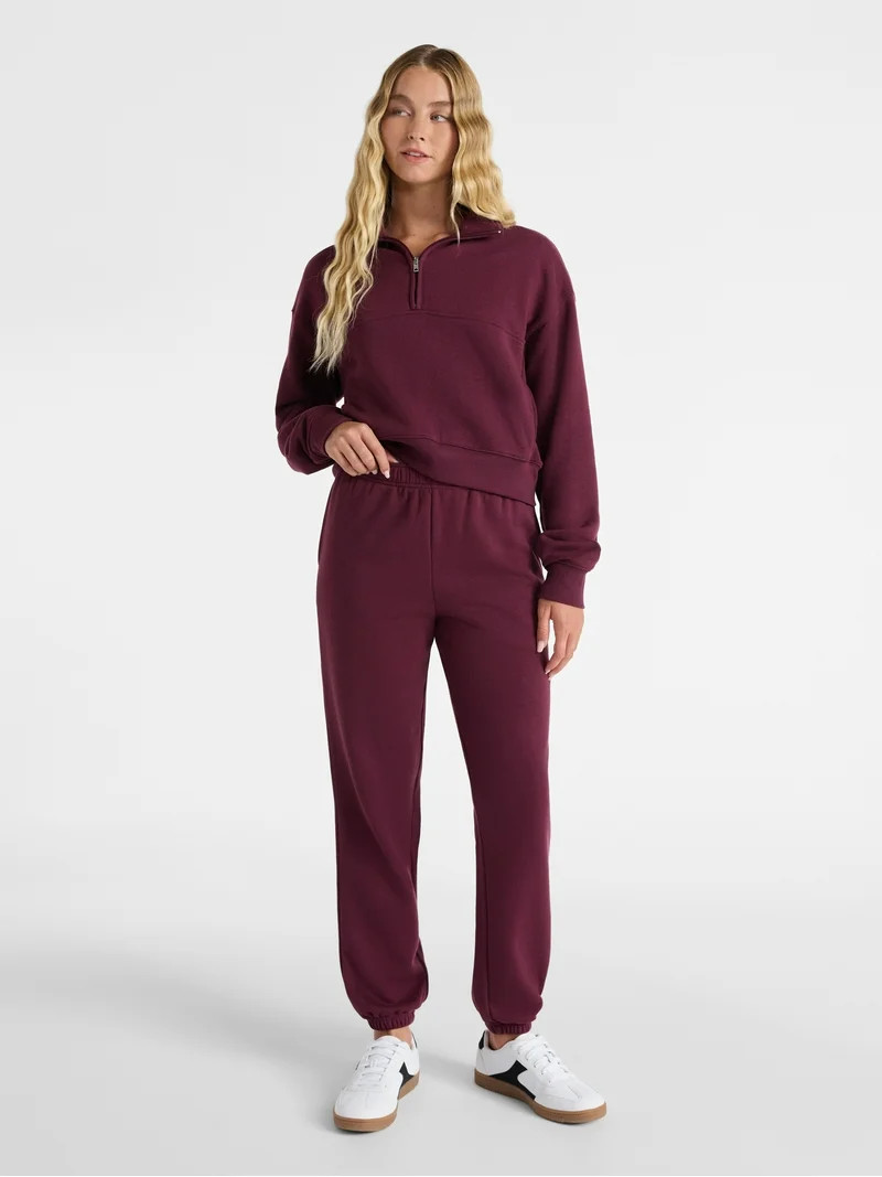 No Boundaries Fleece Joggers, 29'' Inseam, Women's | Walmart (US)