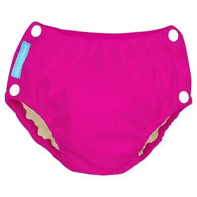 Charlie Banana Reusable Easy Snaps Swim Diaper, Hot Pink - L | Target