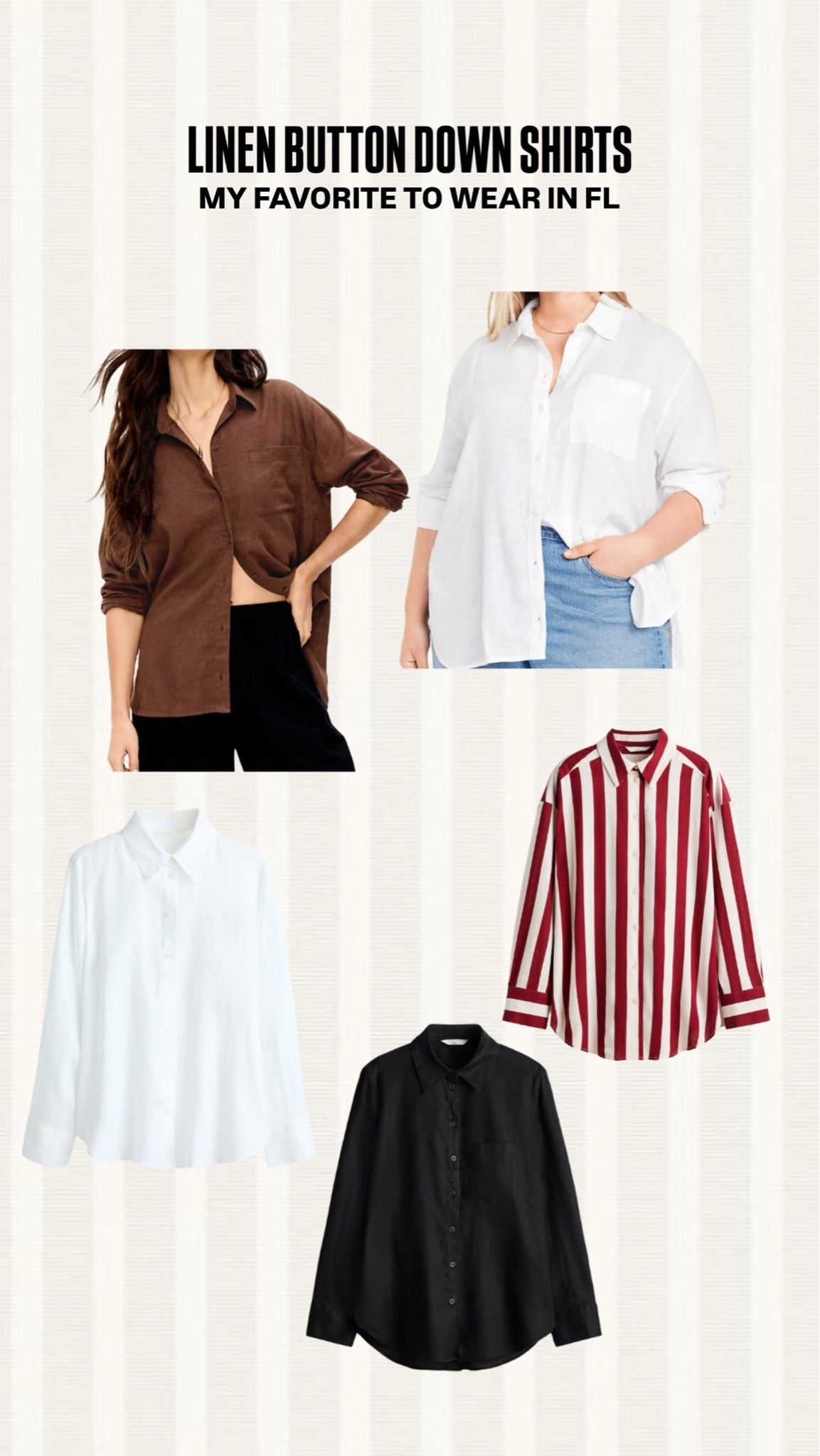 Linen button down shirts!