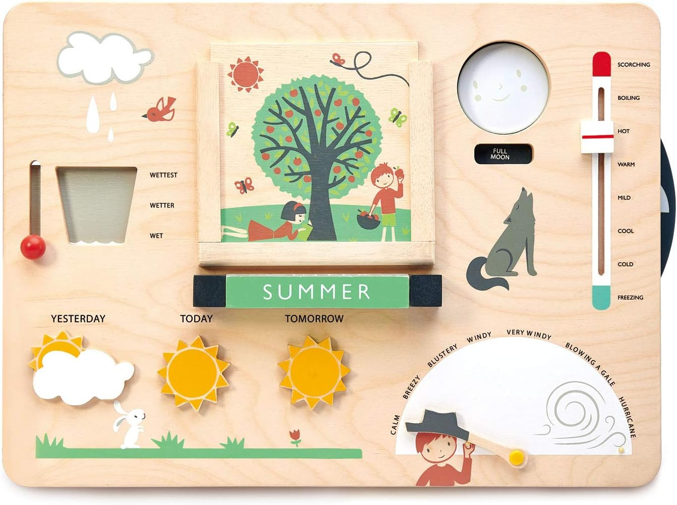 Tender Leaf Toys - Weather Watch - Educational Wooden Weatherboard for Kids - Perfect Climate Tea... | Amazon (US)