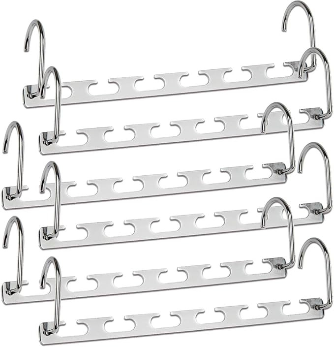 CBTONE 6 Pack Closet Space Saving Hangers, Multi-Purpose Metal Magic Hangers Cascading Hanger Upd... | Amazon (US)