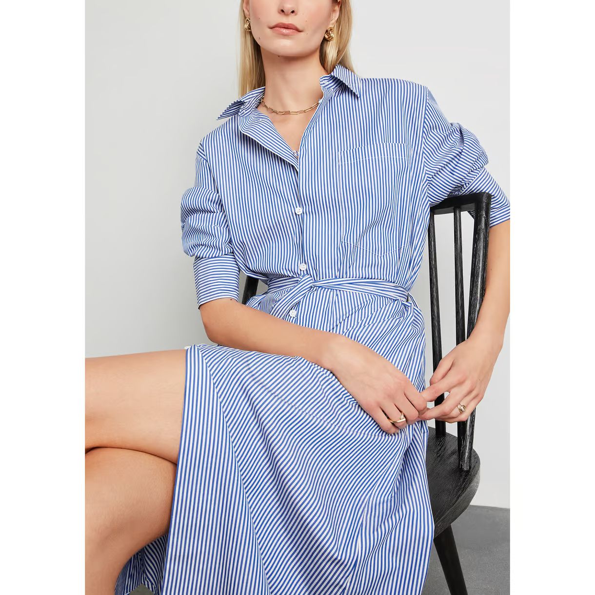 Patricia Striped Shirtdress | goop