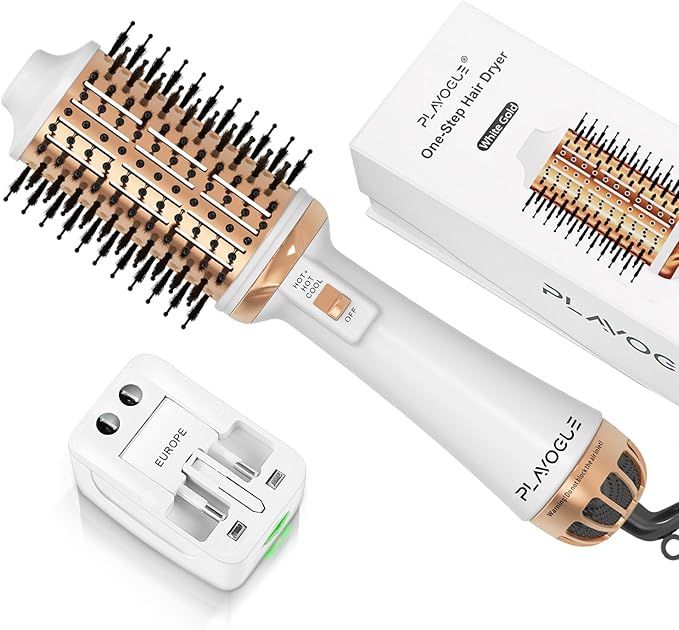 Plavogue Hair Dryer Brush,Dual Voltage Blow Dryer Brush Volumizer & Negative Ionic One-Step Hot A... | Amazon (US)