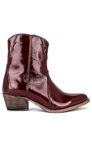 New Frontier Western Boot in Wine Patent | Revolve Clothing (Global)