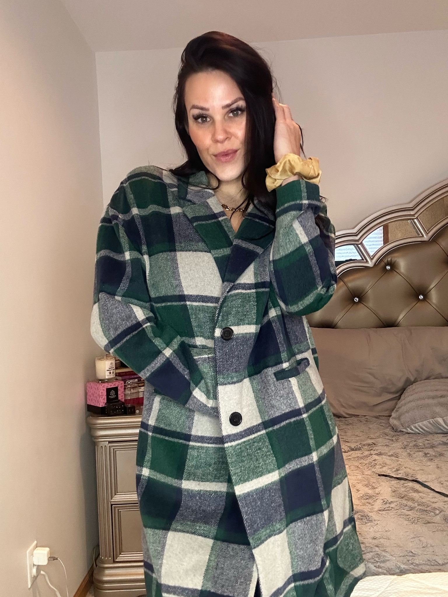 Zeagoo Women 2023 Plaid Jacket Mid Length Trench Coat Fall Wool Pea Coat with Pockets

#LTKfindsunder50 #LTKGiftGuide #LTKstyletip