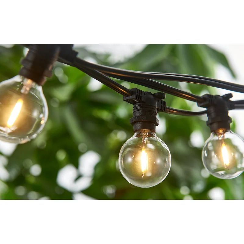 29' Commercial Vintage Patio LED String Lights (End to End Connectable) | Wayfair North America