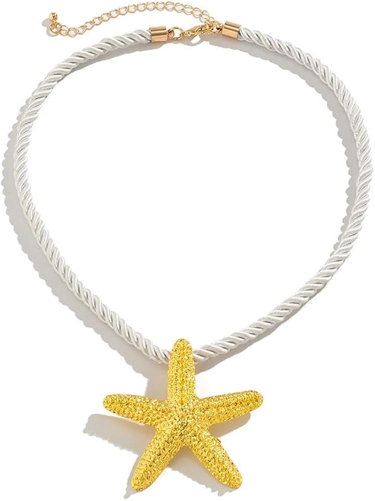 Starfish Necklace for Women Gold Starfish Necklace Silver Starfish Necklace Beach Choker Necklace | Amazon (US)