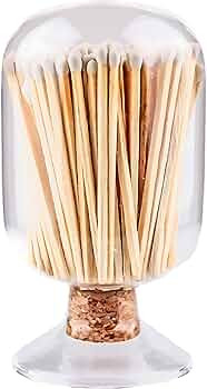 includes Matches! | Decorative Glass Matches Cloche | Bottle Jar Fireplace Candle Match Holder Gi... | Amazon (US)