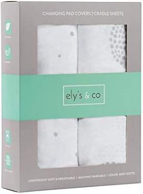 Changing Pad Covers│Cradle Sheets 2-Pack - 100% Superior Quality Combed Jersey Cotton for Baby ... | Amazon (US)