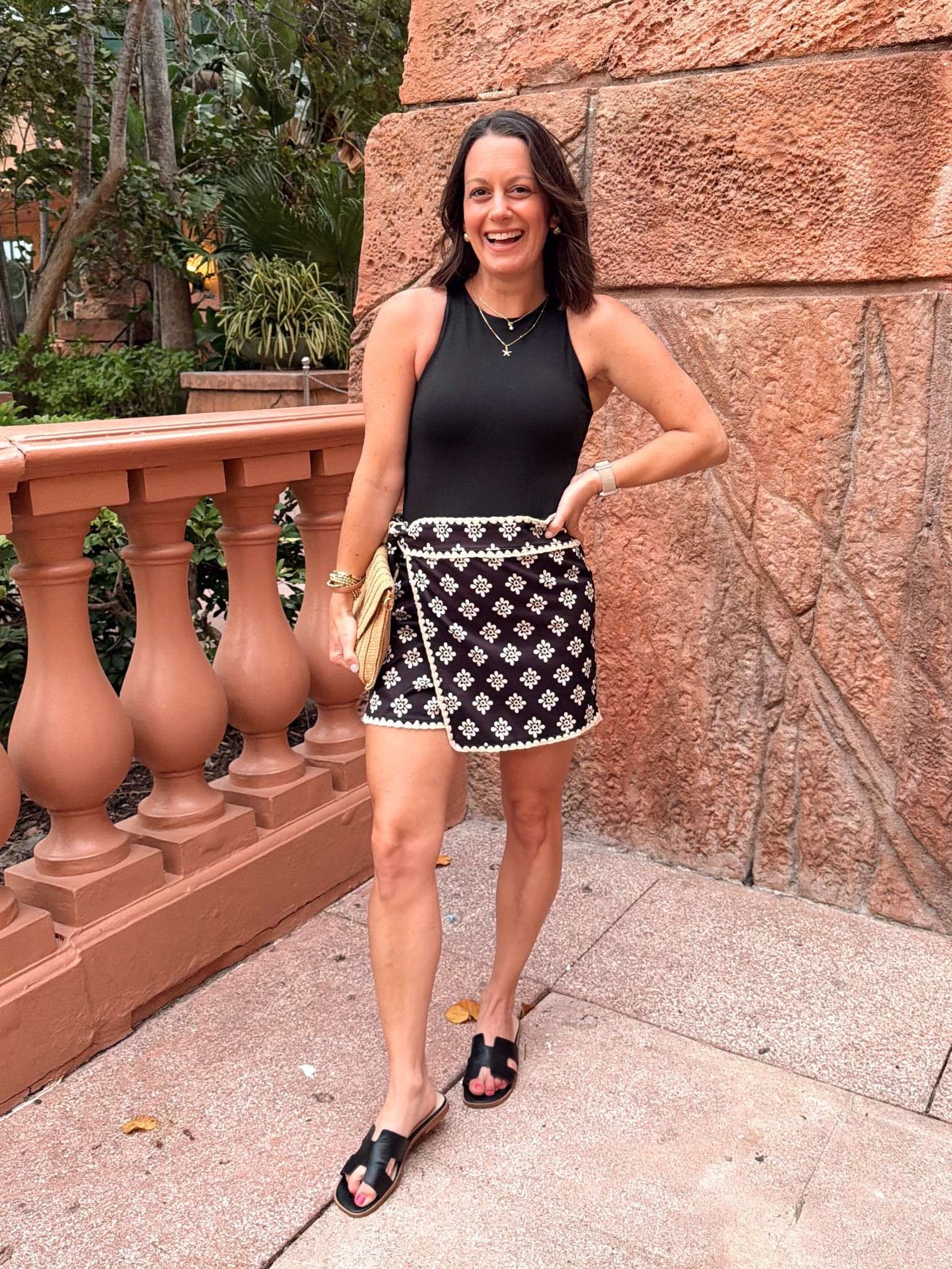 Vacation outfit of the night! Skort runs true to size - bodysuit runs true to size to a tad small.

#LTKOver40 #LTKTravel #LTKootd