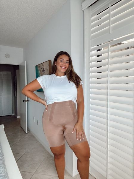 New name, same great feel and support! Wearing the Invisible Shaping Mid-Thigh short. Wearing 1X in top and short. Use code CARALYN10. 

#LTKstyletip #LTKbeauty #LTKmidsize