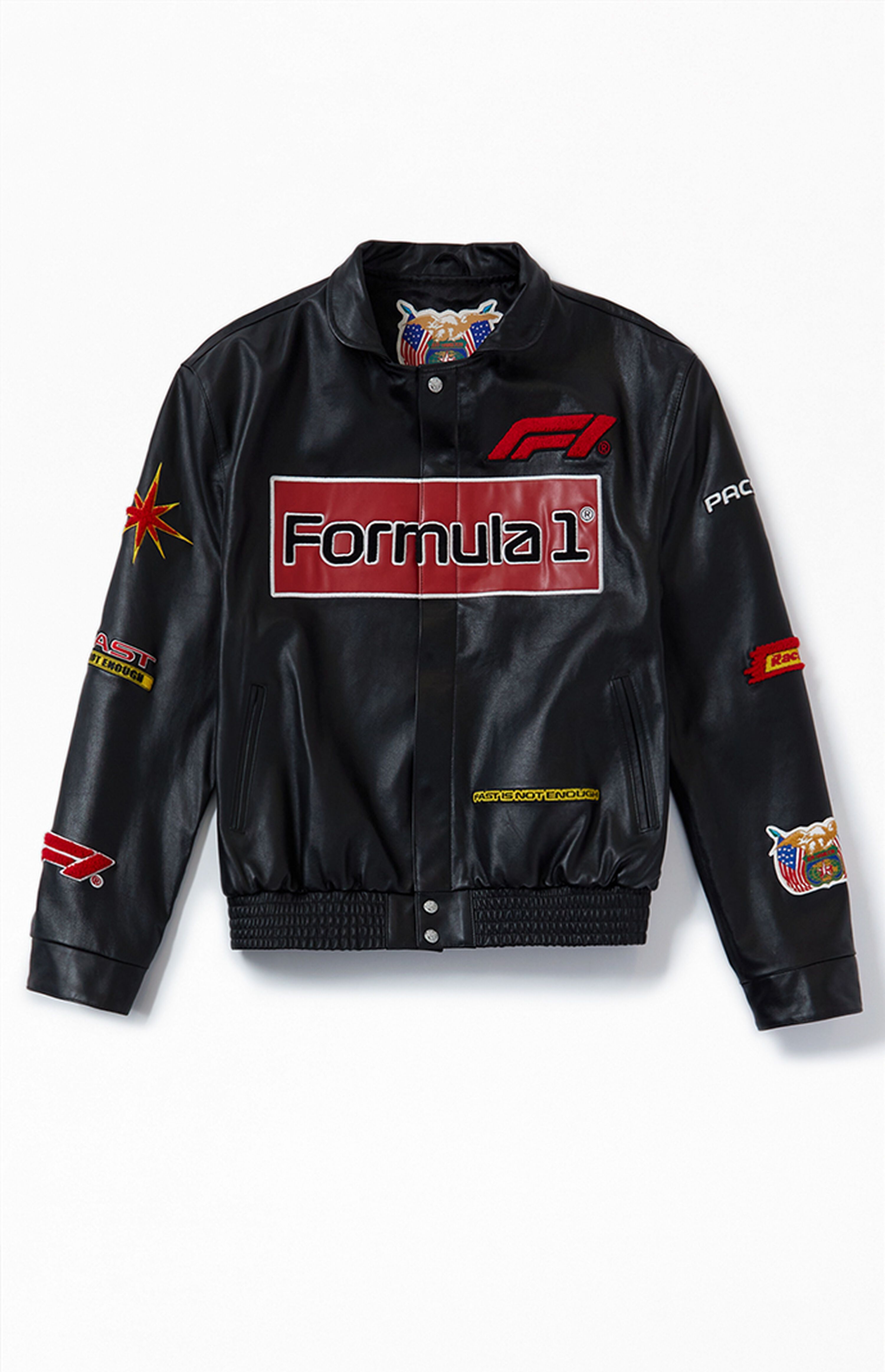 Jeff Hamilton x Formula 1 x PacSun Full Leather Racing Jacket | PacSun