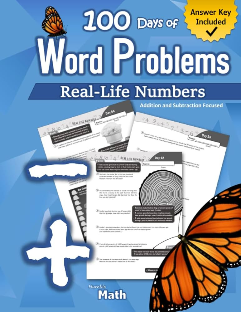 Humble Math – Word Problems: 2nd Grade / 3rd Grade (Ages 7-9) Addition and Subtraction Focused:... | Amazon (US)