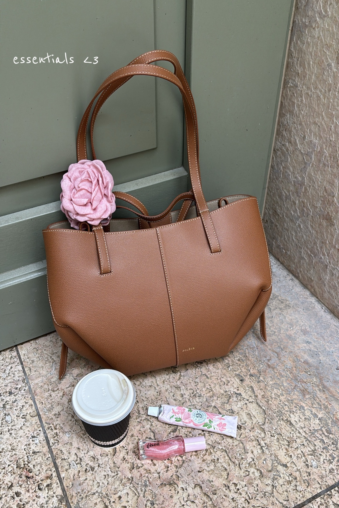 Spring bag & bag essentials💕🎀 

Gisou lipgloss | polène bag | cyme bag | polène cyme bag

#LTKItBag #LTKStyleTip #LTKSeasonal