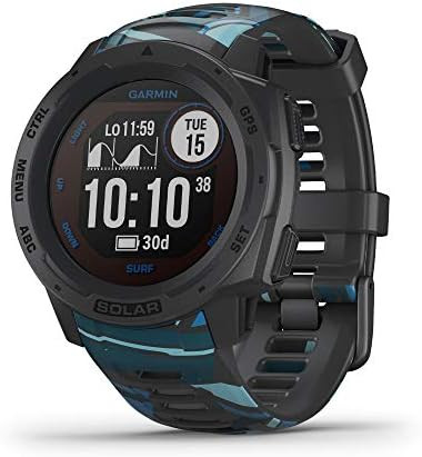 Garmin Instinct Solar Surf, Rugged Outdoor Smartwatch with Solar Charging Capabilities, Tide Data an | Amazon (US)