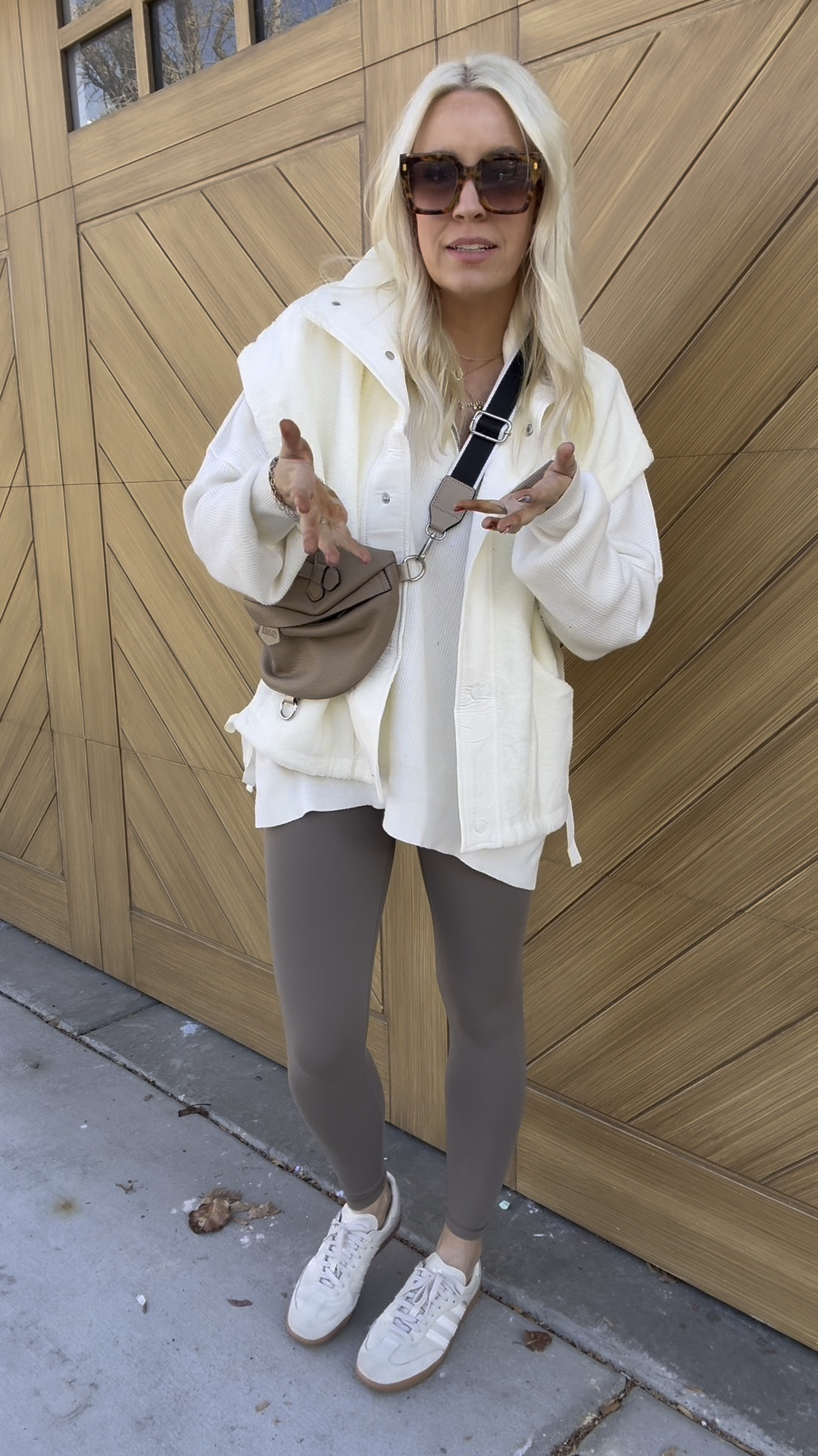 Cozy Amazon outfit day 3! This vest is a free people look for less! I did a size medium in the vest and quarter zip and a small in the leggings! 

#LTKStyleTip #LTKFindsUnder100 #LTKFindsUnder50