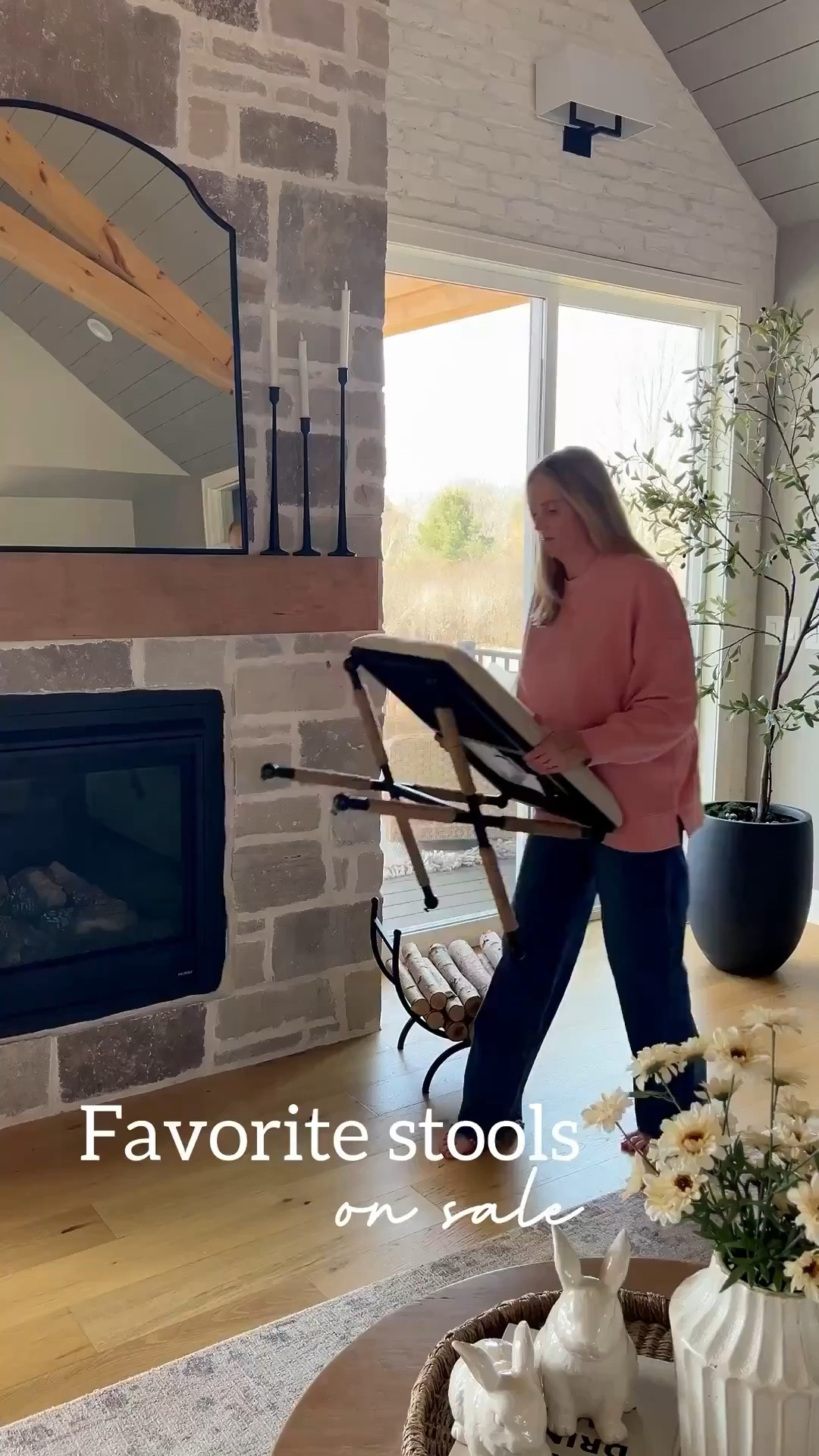 My favorite stools for extra seating or at the end of a bed are on sale! 

#LTKWatchNow 

#LTKSpringSale