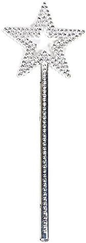 AKOAK Star Wand,13 Inches Silver Fairy Princess Angel Wand | Amazon (US)