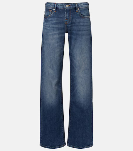 7 For All Mankind Low straight jeans | Mytheresa (UK)