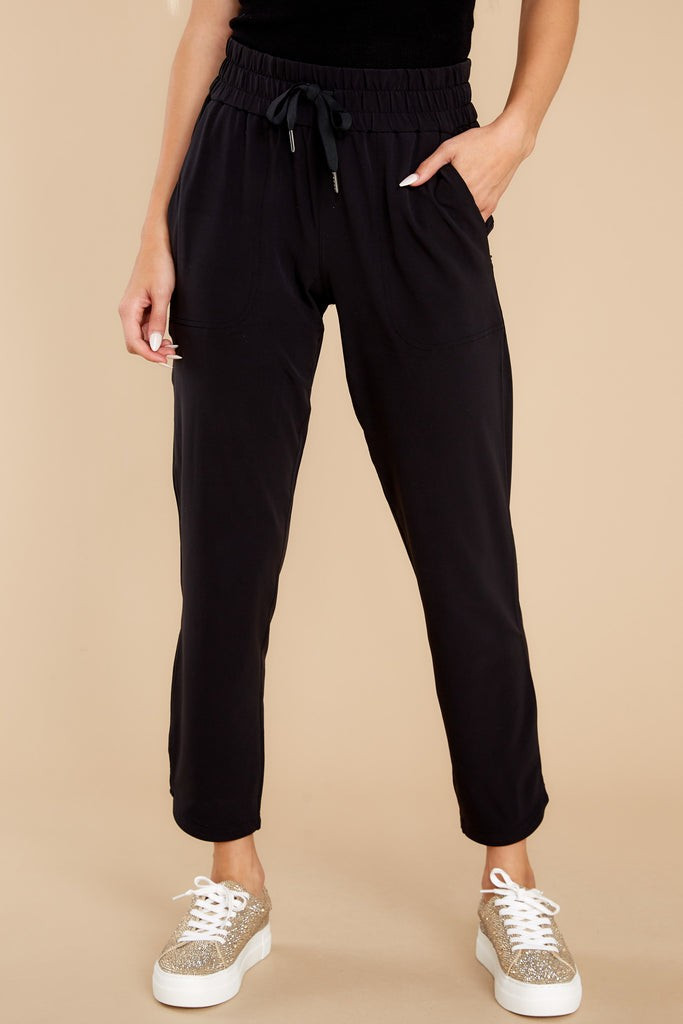Out Of Office Very Black Tapered Pants | Red Dress 