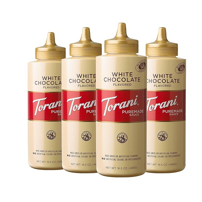 Torani Puremade Sauce, White Chocolate, 16.5 Ounces (Pack of 4) | Amazon (US)