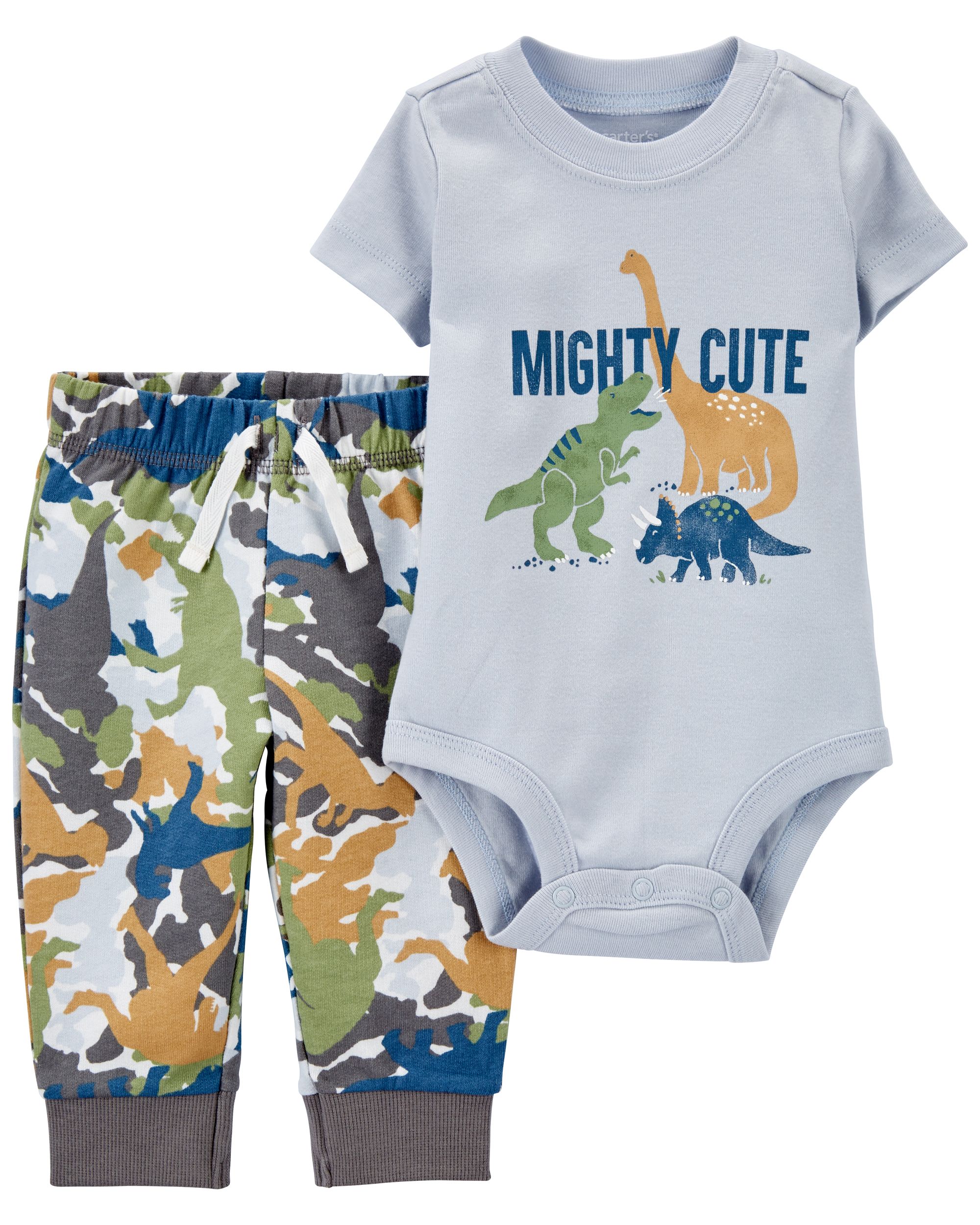 2-Piece Dinosaur Bodysuit Pant Set | Carter's