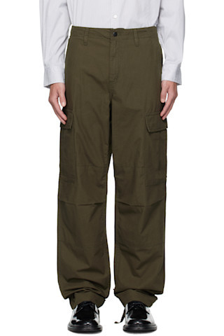 Khaki Regular Cargo Pants | SSENSE