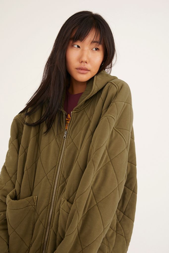UO Freja Quilted Hooded Jacket | Urban Outfitters (US and RoW)