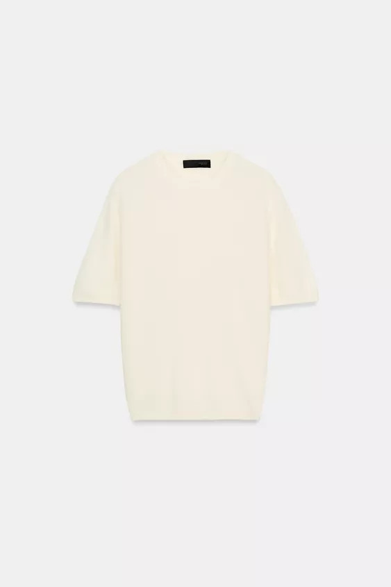 100% WOOL SHORT SLEEVE JUMPER | Zara UK