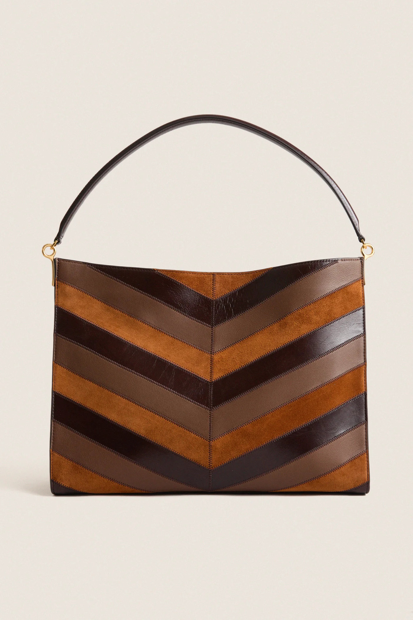 Tobacco Multi Chevron Veronica Beard Vida Bag | Tuckernuck (US)