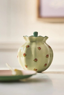 Georgie Handpainted Decaled Stoneware Honey Pot | Anthropologie (US)