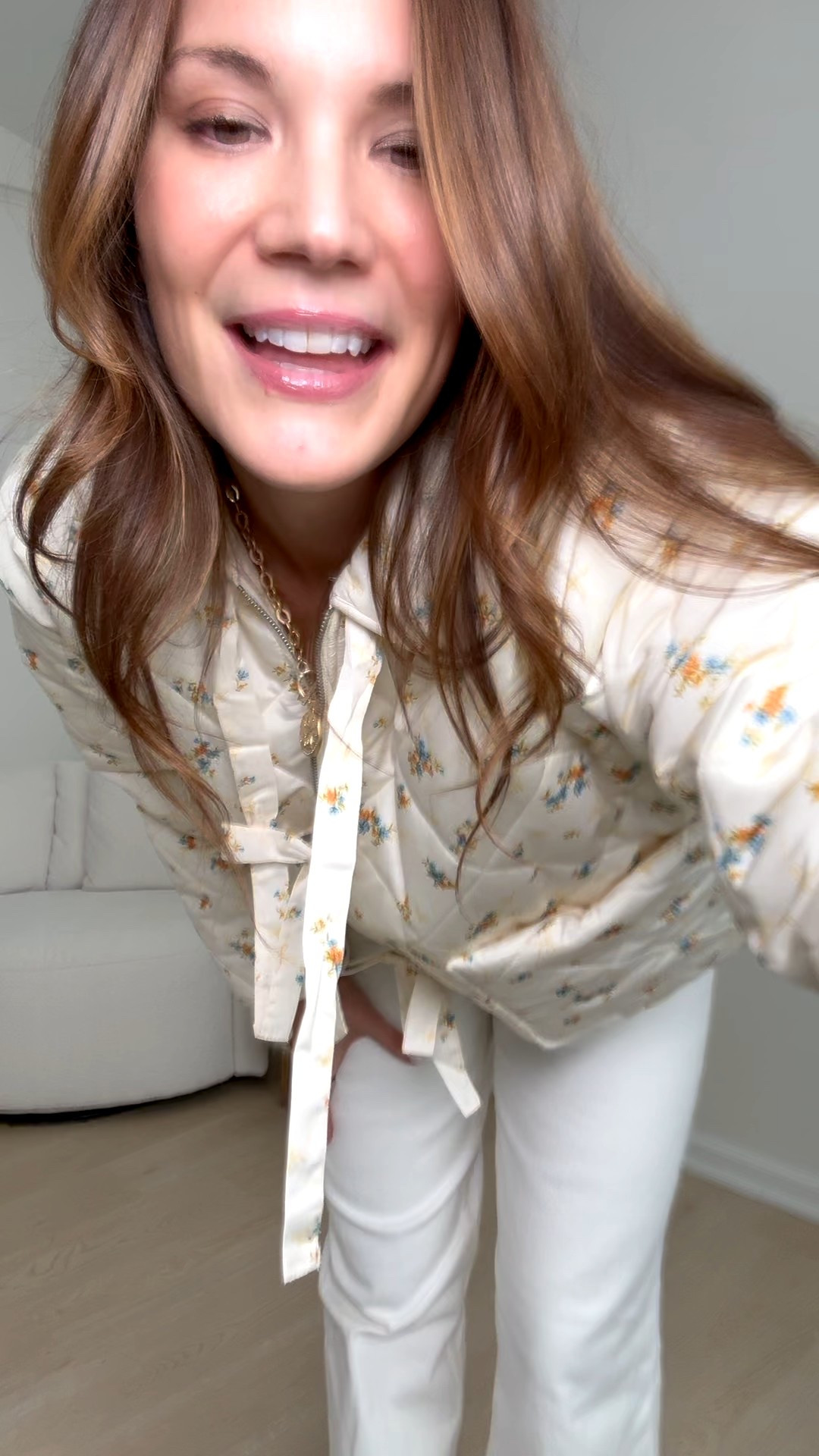 I am loving this quilted floral jacket with the bow details. It is cozy, easy to throw on, and still feels really put together. I paired it with my go to white jeans for a clean, classic look that works for everyday errands or casual plans. This is one of those outfits that feels comfortable but still looks styled without any extra effort. 

Quilted floral jacket, Bow details jacket, lightweight quilted jacket, white straight leg pants, neutral outfit inspo, everyday outfit, Tall girl approved, Stang and co 

#LTKTall #LTKootd #LTKSeasonal