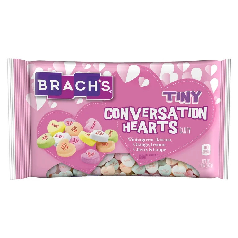 Brach's Valentine's Day Tiny Conversation Hearts Classic Flavors, 14 oz Bag | Walmart (US)