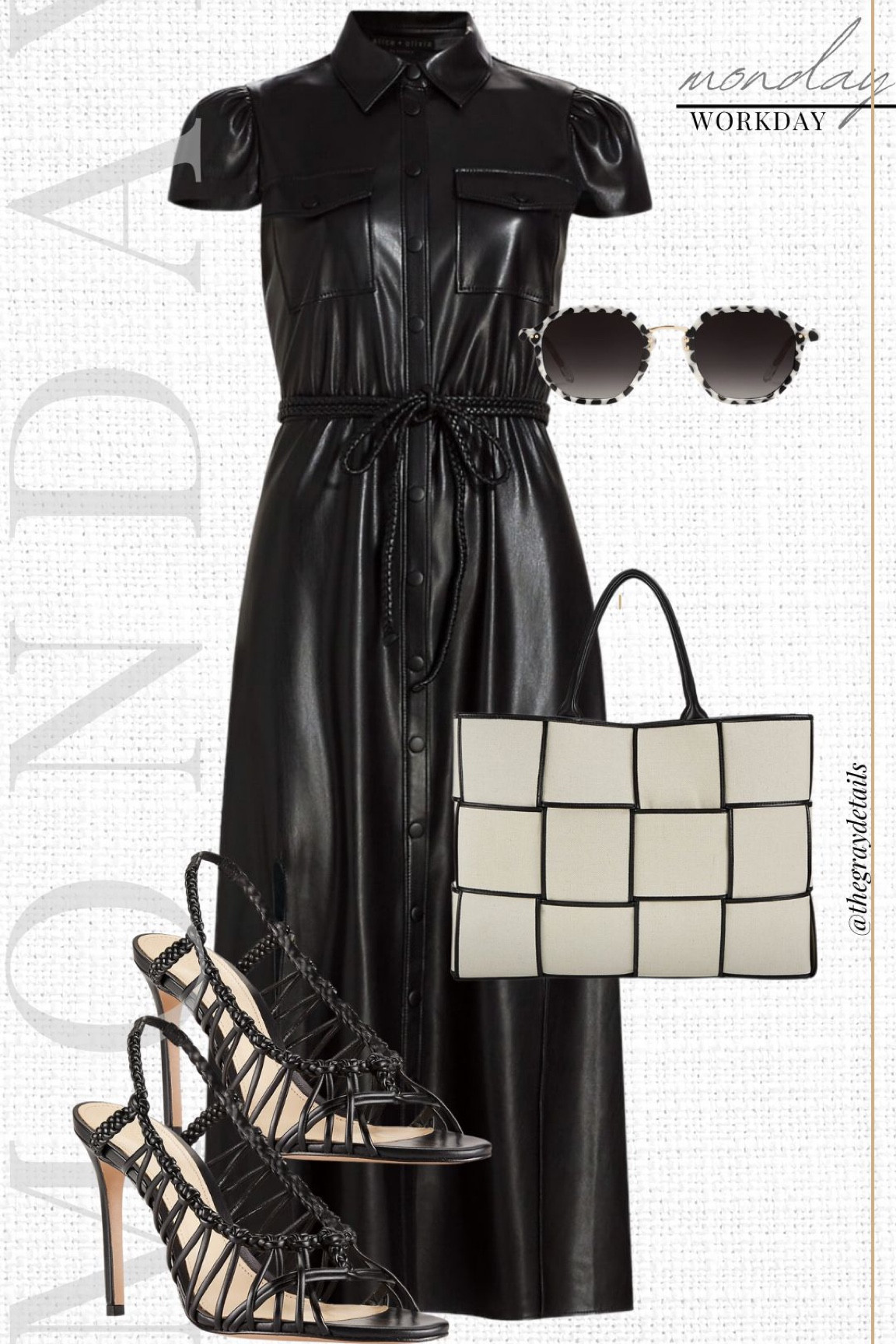 Workwear outfit, spring outfit, leather dress 

#LTKworkwear #LTKstyletip #LTKFind