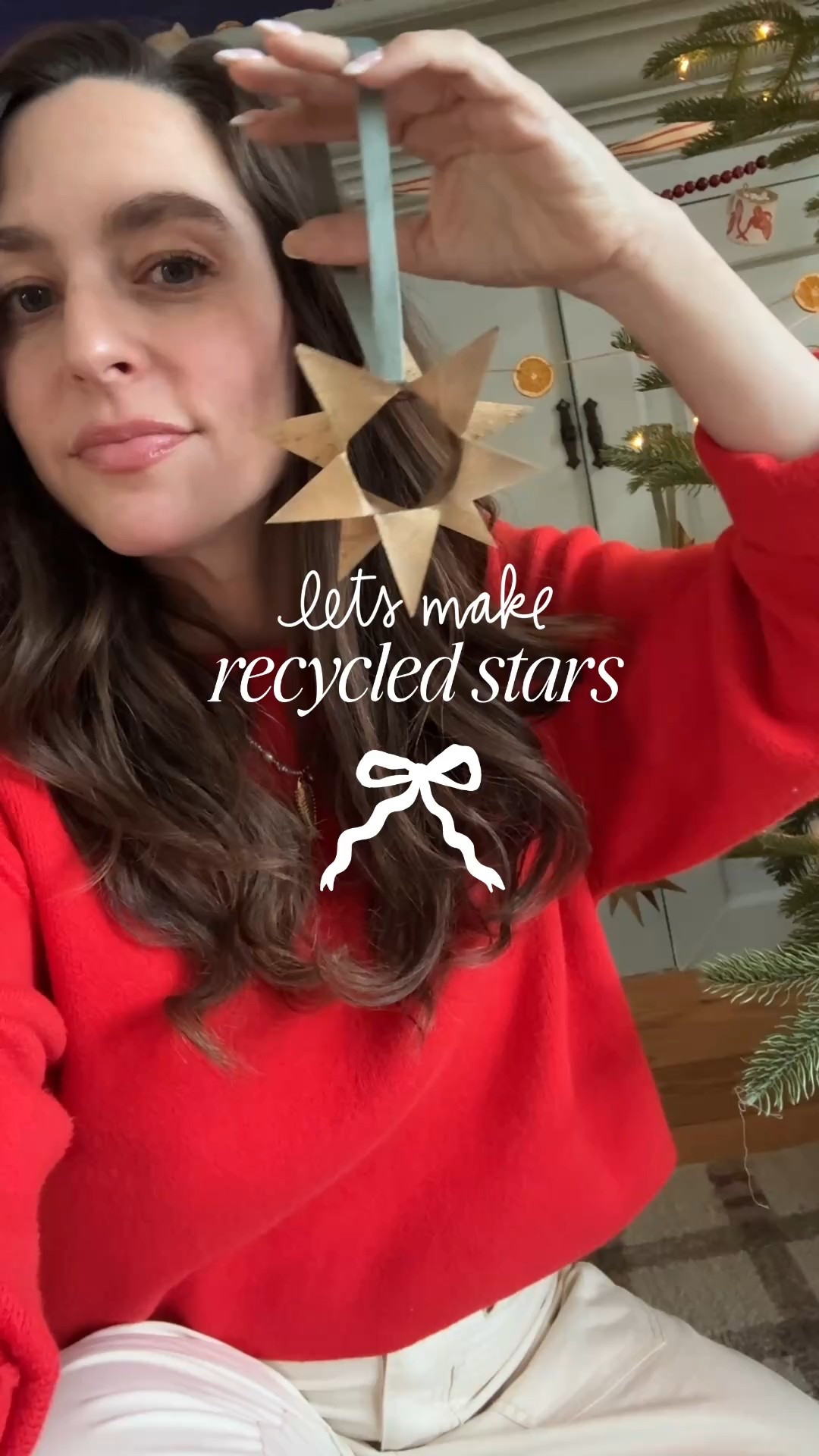 a cute simple little christmas craft to do while you watch christmas movies! i used toilet paper and paper towel rolls but i found the paper towels cut easier!!

#LTKHoliday