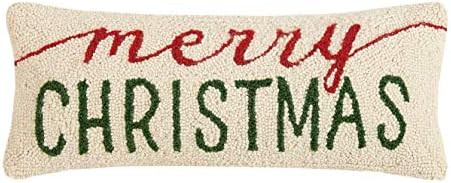 Peking Handicraft 31JES1747C20OB Merry Christmas Hook Pillow, 20-inch Long | Amazon (US)