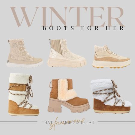 Winter Boots for her 

#LTKSeasonal #LTKstyletip #LTKshoecrush